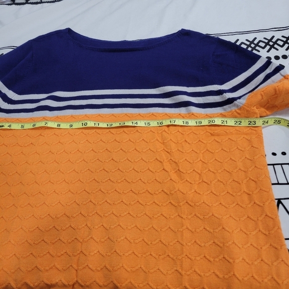 NWOT Women's Winter Colorblock Pullover Sweaters Round Neck Striped Size XXXL - Picture 6 of 9